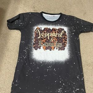 Leopard and Louis bleached top